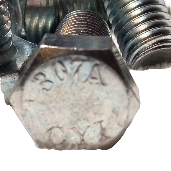 5/8"-11 x 1-3/4" (FT) Coarse Thread A307 Grade A Hex Bolt Zinc Plated lot of 25 - Picture 3 of 3